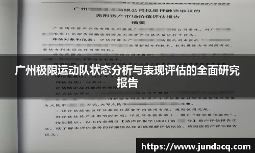 广州极限运动队状态分析与表现评估的全面研究报告